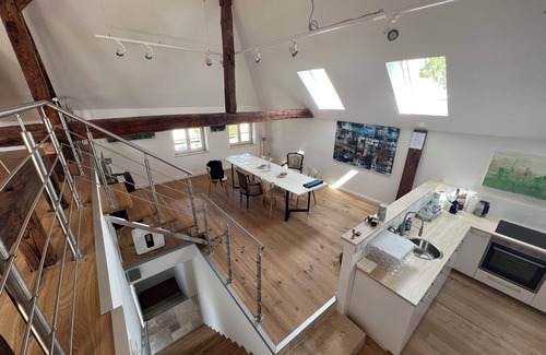 Oebisfelde Apartment | Vacation apartment & studio with outdoor lounge & barbecue