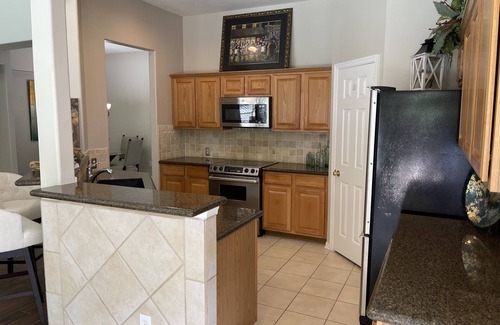 Alden Bridge House | Veranda - heated pool/spa in The Woodlands. Available August 21st!