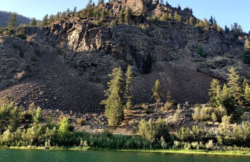 Glacier Country Cabin | Victorian Dream, glamping by the river, 2 miles from Quinn's Hot Springs Resort.