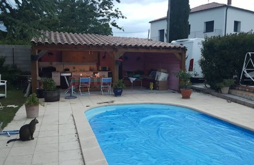 Saint-Paul-et-Valmalle Villa | Villa 100m²+ Piscine Sécurisée Avec Cuisine D'été