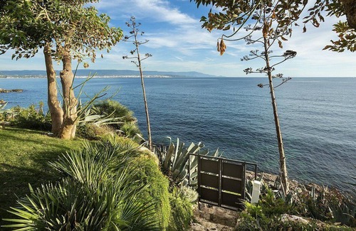Fertilia Villa | Villa Amenea: A charming and bright two-story villa built directly above the sea, with Free WI-FI.
