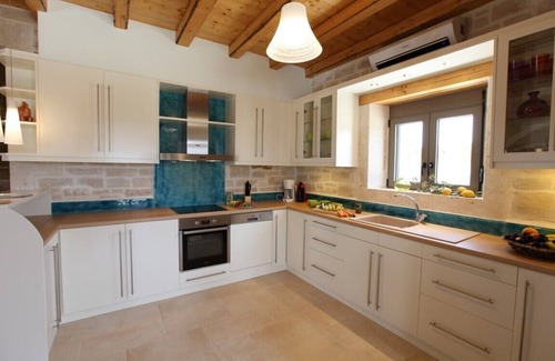 Asteri Villa | Villa Athene-modern natural stone villa with sea views, close to the beach