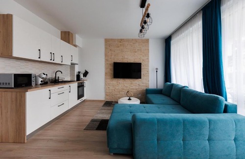 Siofok Aranypart Apartment | Villa Bauhaus Wellness Apartman Fsz. 1