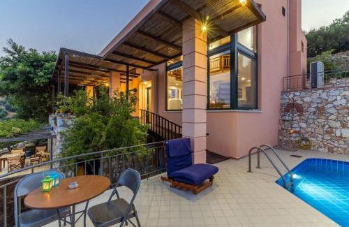Linoperamata Villa | Villa Evakri with Private Swimming Pool BBQ