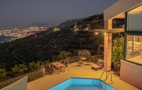 Linoperamata Villa | Villa Evakri with Private Swimming Pool BBQ