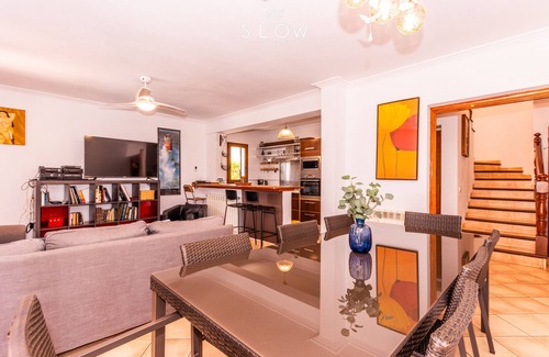 Cala Pi Villa | Villa Ewa, modern holiday house with pool, BBQ and partial sea views in Cala Pi
