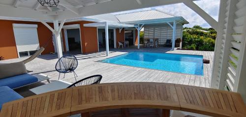 Saint-Francois Villa | Villa Fleur de Goyave - Très bien ventilée - Vue dégagée