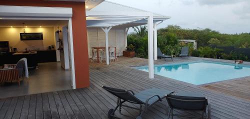 Saint-Francois Villa | Villa Fleur de Goyave - Très bien ventilée - Vue dégagée