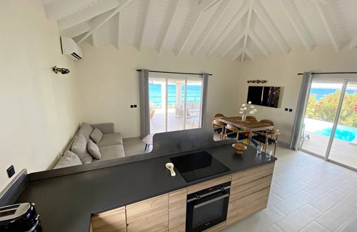 La Savane Villa | Villa Happy View - Breathtaking Sea View & Pool - Happy Bay beach