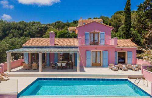 Tselendata Villa | Villa Helios Sea View & Private Pool near Fiskardo