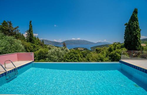 Tselendata Villa | Villa Helios Sea View & Private Pool near Fiskardo