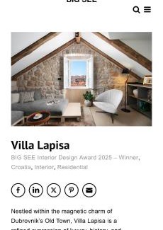 Dubrovnik Old Town Villa | Villa Lapisa