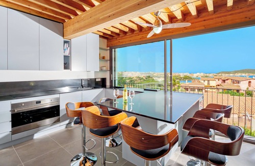 Baia Caddinas Villa | Villa Mirtillo with sea view and pool 400 mt from Golfo Aranci beach
