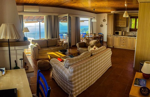 Glossa Villa | Villa Panorama - Amazing sea view, private pool, sleeps 7, private & peaceful!