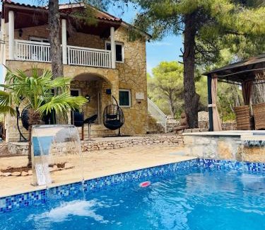 Cove Osibova (Milna) Villa | Villa Paradisio Ruheoase - Pool - Klima - Küche - Parken