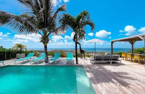 La Savane Villa | Villa SEA VIEW, 5 min from the beach, overlooking the caribbean sea, private pool