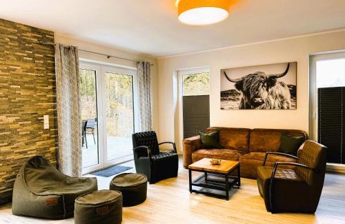 Muritz Apartment | Villa Thormarcon am Plauer See für 18 Gäste, Sauna, Pool