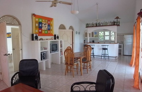 Las Galeras Apartment | Villa with 2 bedrooms, 2 bathrooms, living, kitchen, terrace, garden, pool