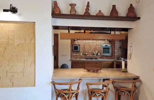 Sidi Mahrsi Villa | Villa with bougainvillea