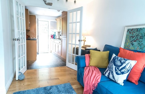 Shaldon House | Village property with parking and sunny enclosed courtyard garden