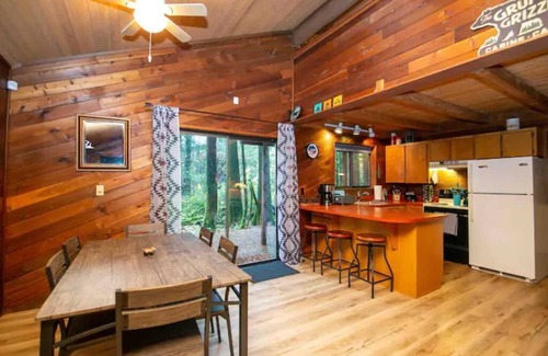 Rhododendron Cabin | Vintage Creekside Cabin, trails, WiFi, wood-stove, 20 min drive to skiing