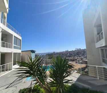 Valparaiso Apartment | Vista panoramica a la bahia Depto 2p