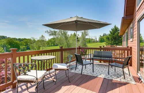Swan Lake House | Walk to Bethel Woods Family Home with Deck and Views!