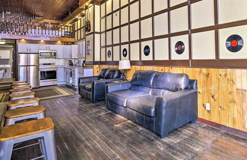 Lansing Apartment | Walk to River: Unique Studio in Renovated Bar!