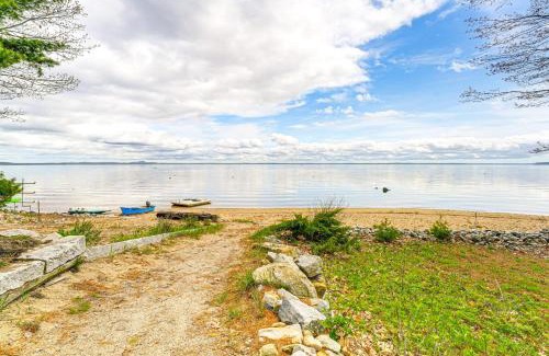 Sebago House | Walk to Sebago Town Beach Luxe Townhome with Grill