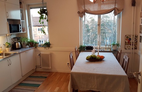 Kungsholmen Apartment | Waterfront with lovely sunny balcony 2-bedroom & big kitchen