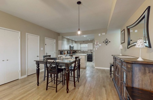 El Lago Condo | Waterfront community condo with on-site pool, water views, & private patio