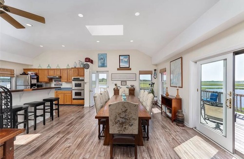 Shirley House | Waterfront Home with Dock! Amazing Views! Close To Beaches!