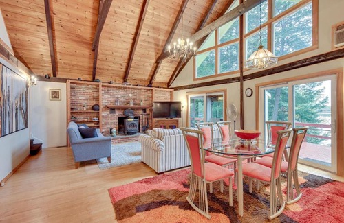 Lake Arrowhead House | Waterfront Lake Arrowhead Cabin with Dock and Fire Pit