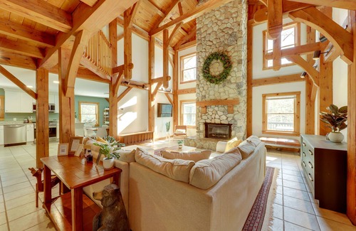 New Durham House | Waterfront Lakes Region Home on Private Cove!