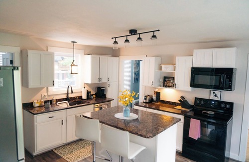 Laconia House | Waterfront with Kayaks, Pool Table, Fire Pit, and Pergola. Downtown area