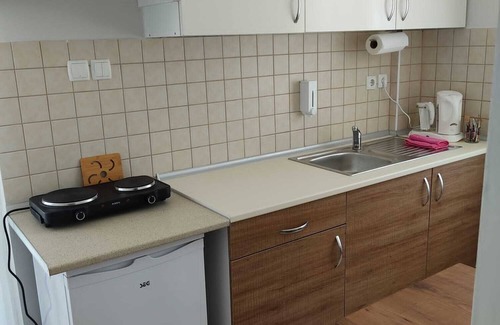 Icmeler Apartment | Welcoming apartment with AC in charming Muğla