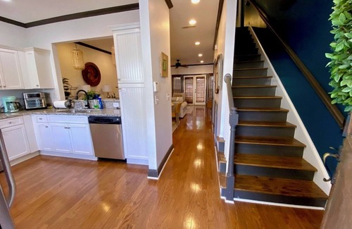 Greenville Downtown Cottage | West End Townhouse steps from Main St & Falls Park, Shopping, Dining, Stadium