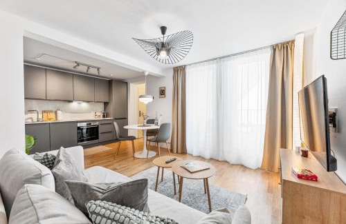 Neckarsulm Apartment | WHONAP - GREEN URBAN I Business I Zentral I Dachterrasse I Küche