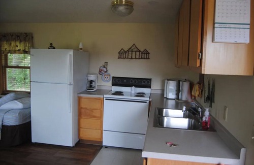 Winter Cottage | Winter Nights Cottages: Cottage 1 Winter, Wisconsin vacation rental.