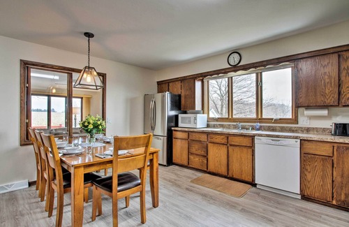 Merrimac Cottage | Wisconsin River Valley Farmhouse: Fire Pit & View