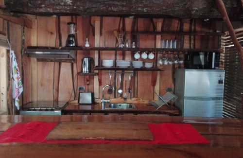 Pucon House | Wonderful rustic cabin, with native trees, with Rio Trancura, equipped
