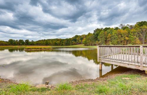 Ava House | Wooded Escape with Pond and Grill in Pleasant City!