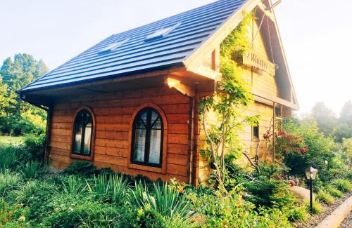 Bydlino House | Woodorf drewnem usłane - domki z bala nad rzeką Słupią wśród pól i lasów z chatą grillową, ogniskiem i placami zabaw dla dzieci -Royal Red House z jacuzzi i ogrodzonym extra ogródkiem dla piesków, Royal Green House - bez jacuzzi