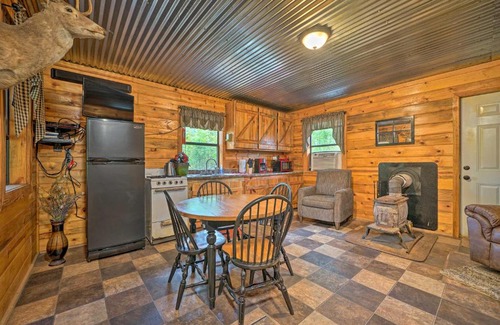 Golden House | Wright City Cabin with Fire Pit and Forest Views!