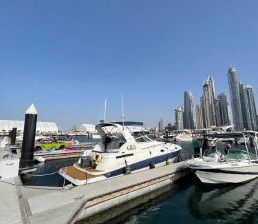 Dubai Marina Boat Rental | Yacht boat 2 Beds 1 Bath Dubai Eye Dubai Marina JBR