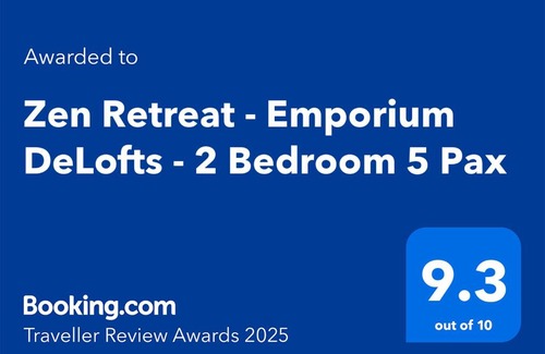 Kuching Apartment | Zen Retreat - Emporium DeLofts - 2 Bedroom 5 Pax