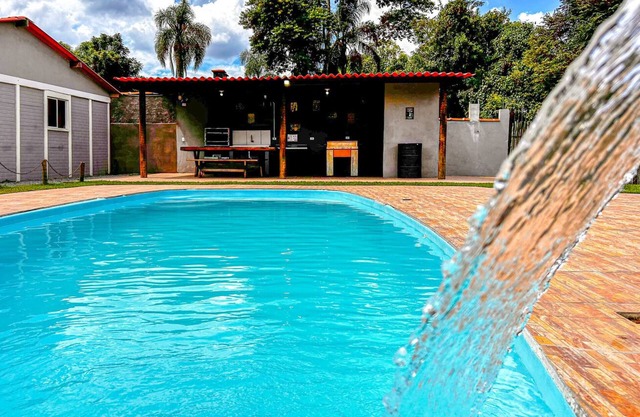 Ótima chácara c churrasq, piscina e WiFi - Ibiúna