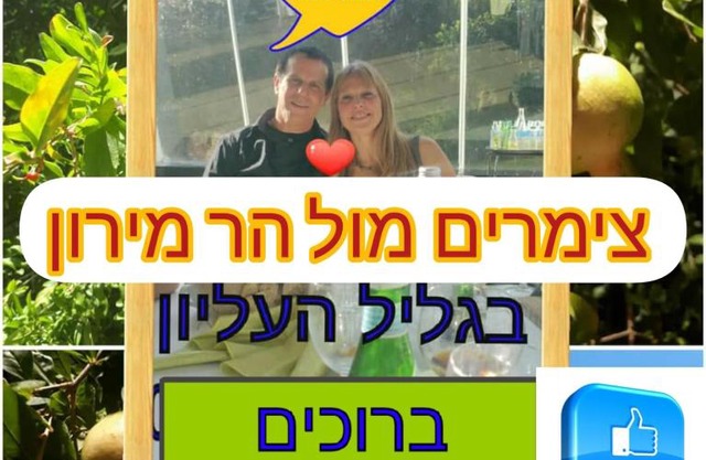צימרים מול הר מירון בצבעון בגליל העליון אורלי ומאיר,וילה למשפחות ולזוגות