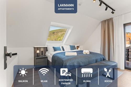 1-2 Personen - Parkplatz - Fahrradgarage - Zentrum - Küche - Balkon - WLAN - Klima