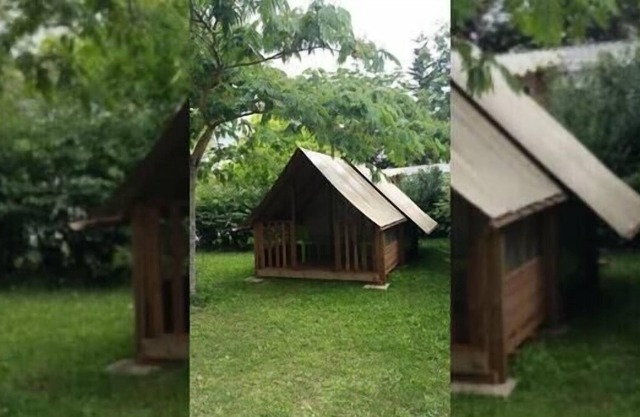 1-bedroom Cyclo wood cabin (without bathroom) for 2 people